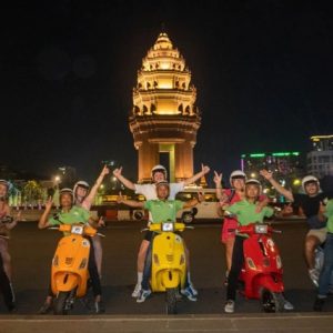 Phnom Penh Evening Foodie Vespa Tour